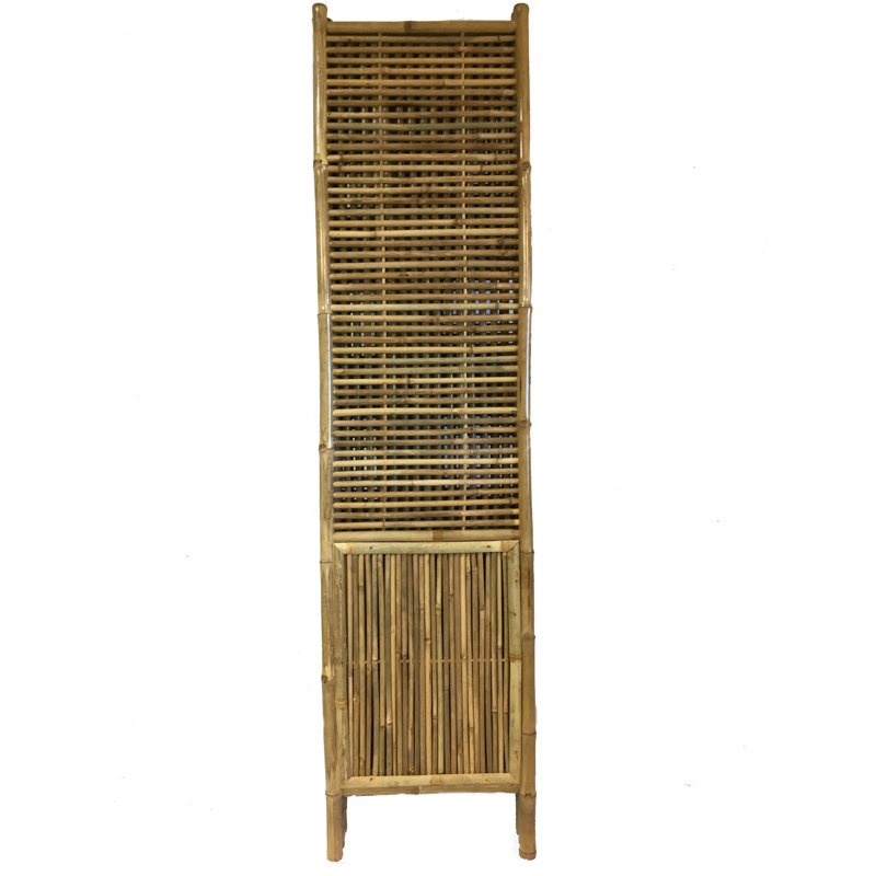 MGP 72'' W x 72'' H 4 Panel Bamboo/Rattan Folding Room Divider